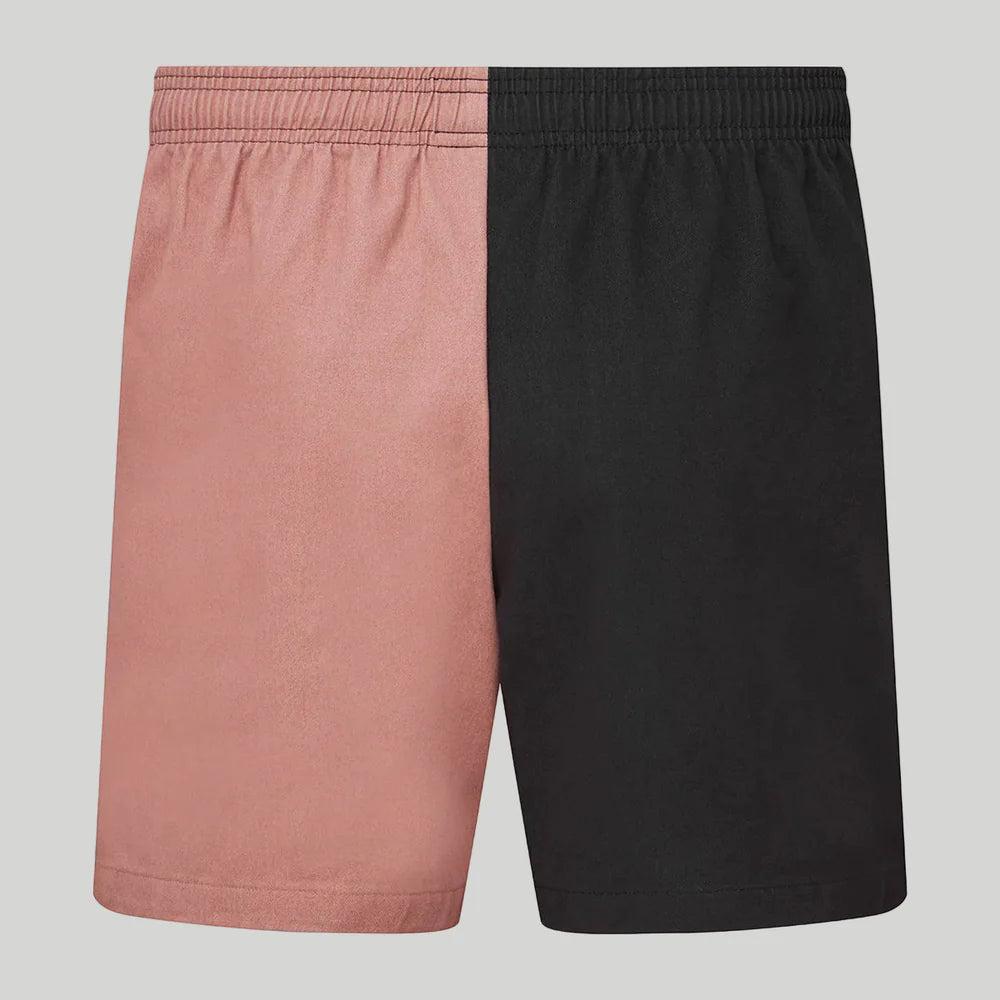 Ridgeline Hose Down Shorts #colour_black-dusty-pink