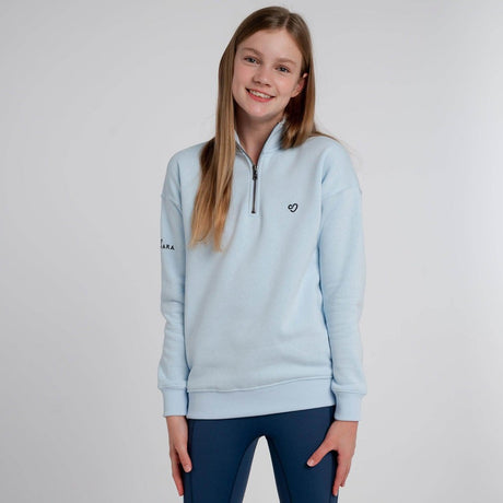 Mochara Childs Half Zip Sweatshirt #colour_baby-blue