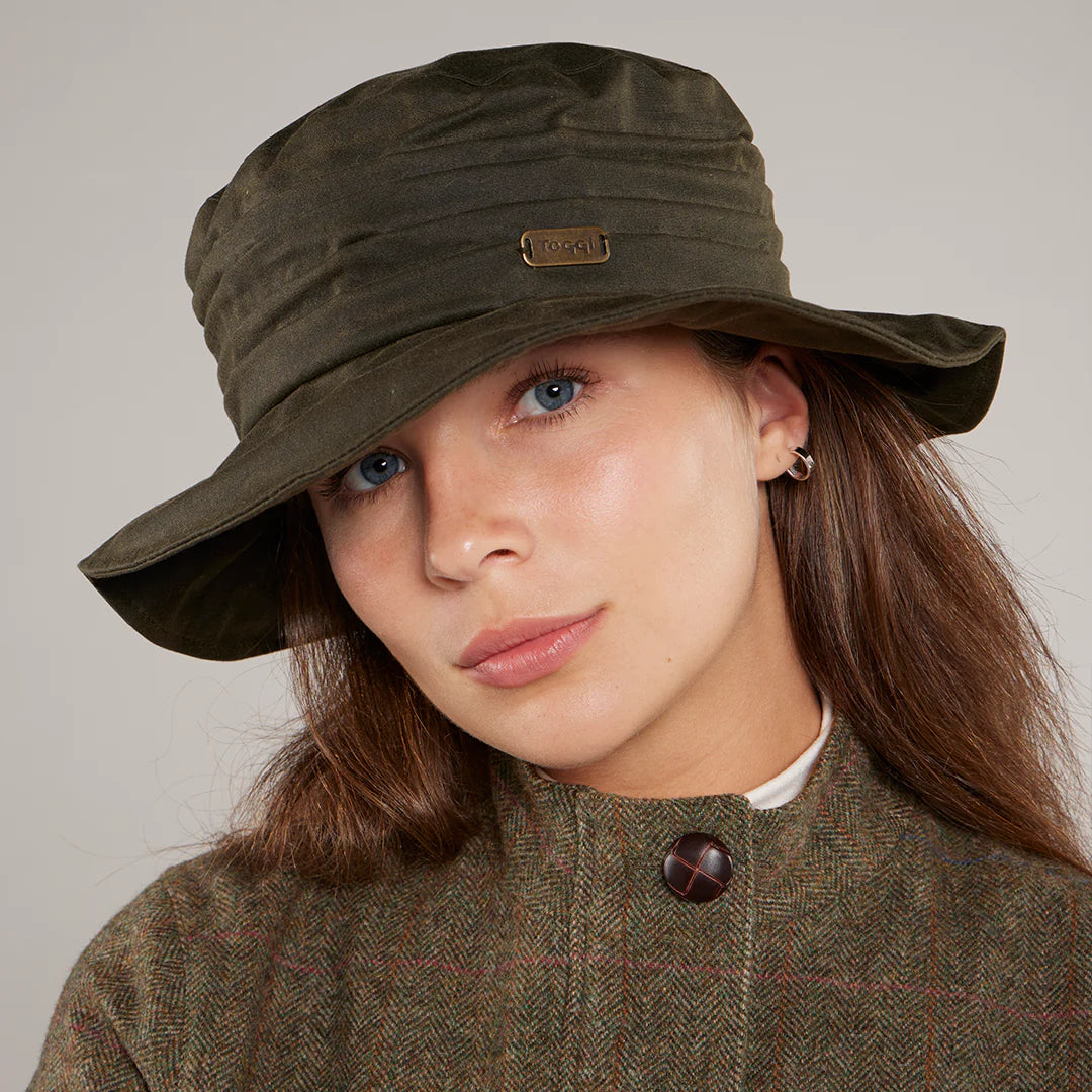 Toggi Ladies Monroe Wax Cloche #colour_olive