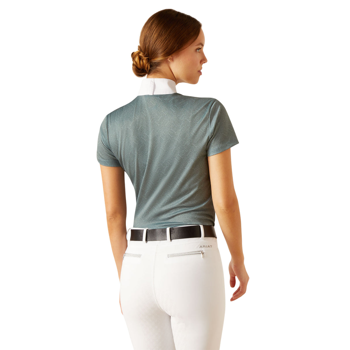 Ariat Women's Aptos Show Shirt #colour_north-atlantic-bit-emboss