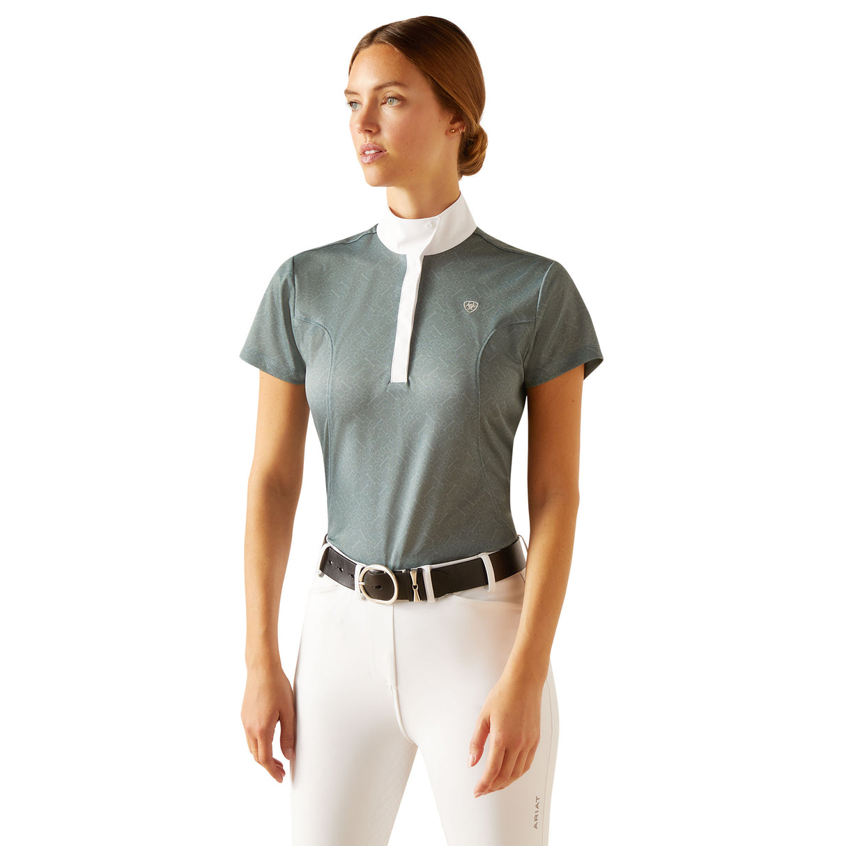 Ariat Women's Aptos Show Shirt #colour_north-atlantic-bit-emboss