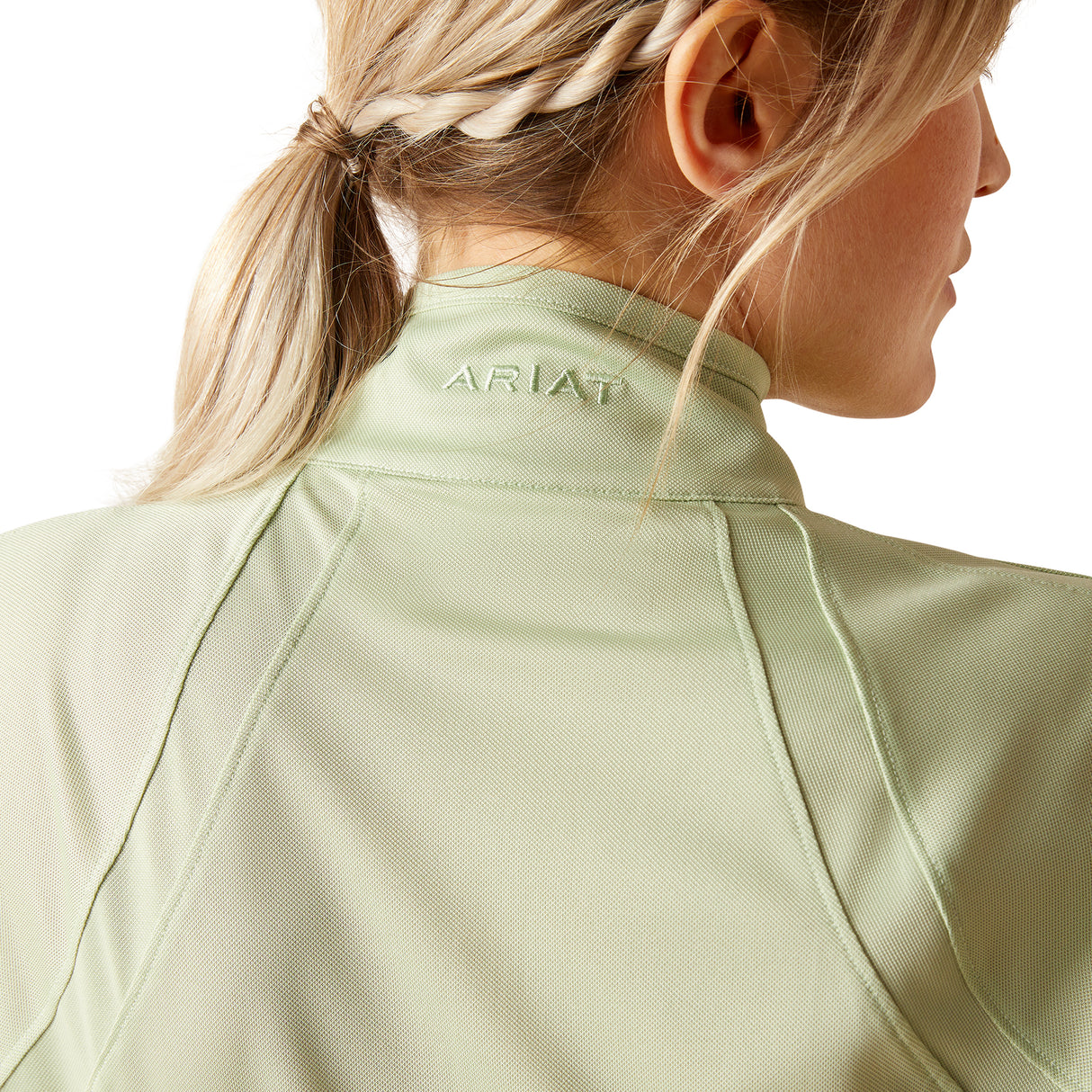 Ariat Women's Sunstopper 3.0 1/4 Zip Baselayer #colour_laurel-green