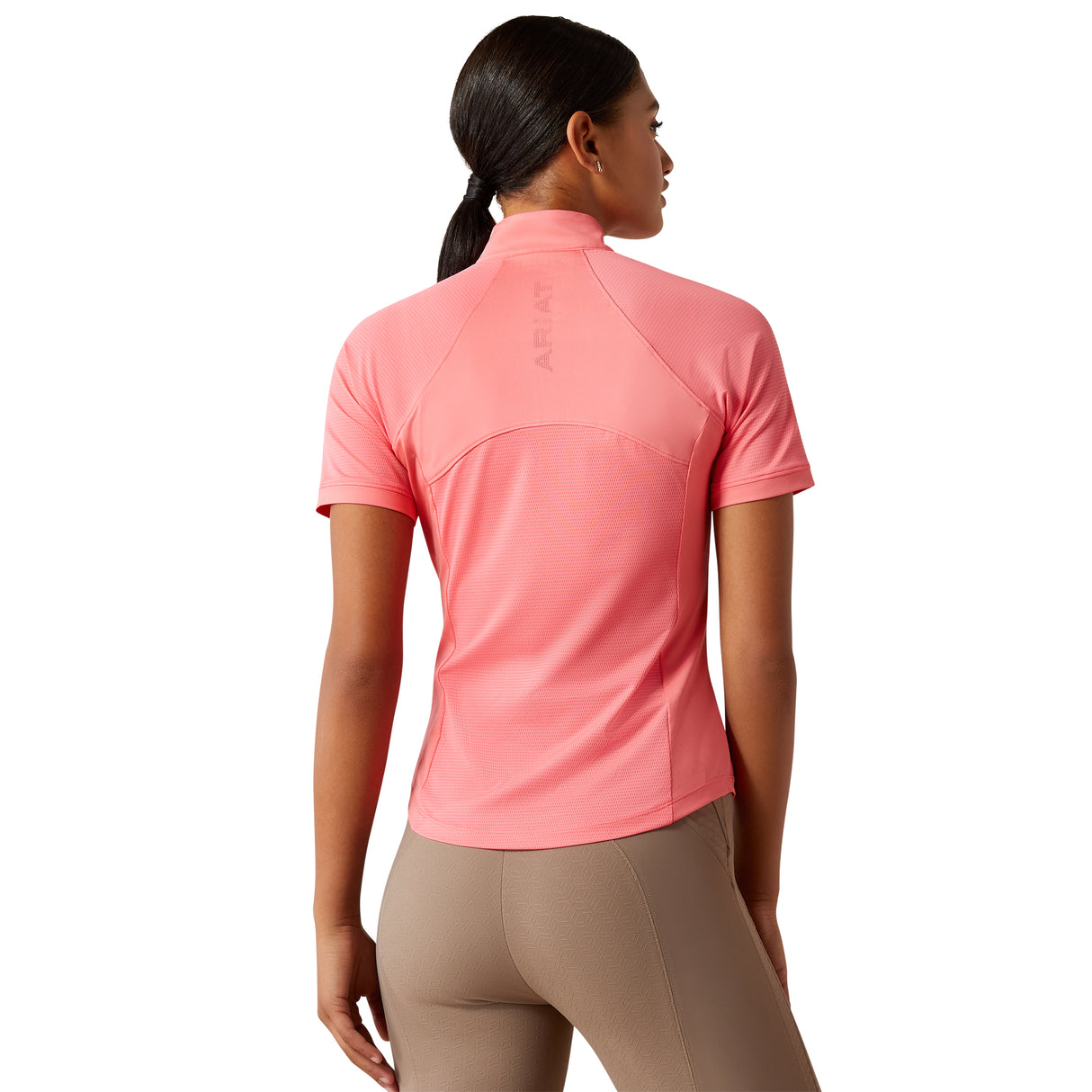 Ariat Women's Soquel 1/4 Zip Baselayer #colour_coral-paradise