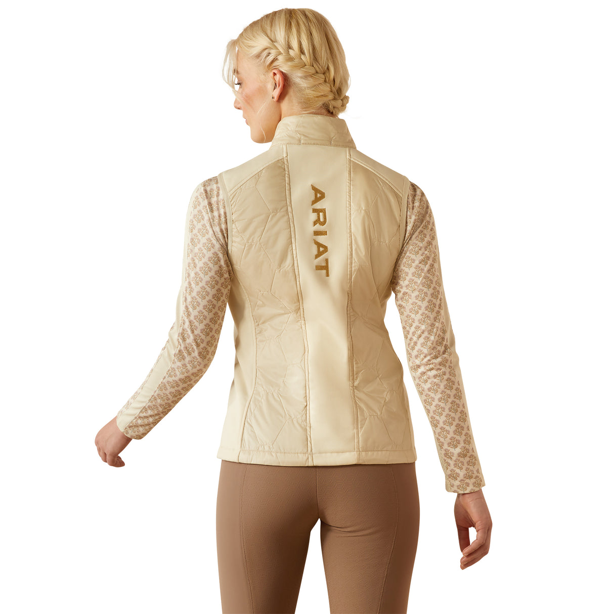 Ariat Women's Fusion Insulated Vest #colour_almond-milk