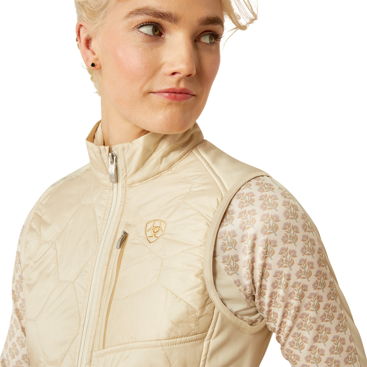 Ariat Women's Fusion Insulated Vest #colour_almond-milk