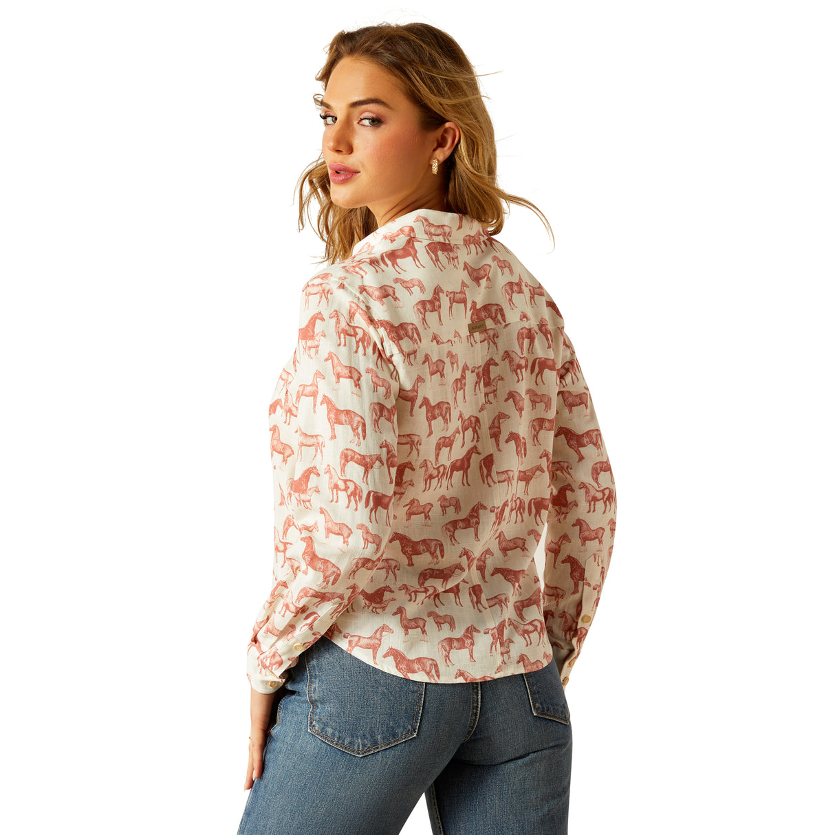 Ariat Women's Rudford Shirt #colour_blushing-horse