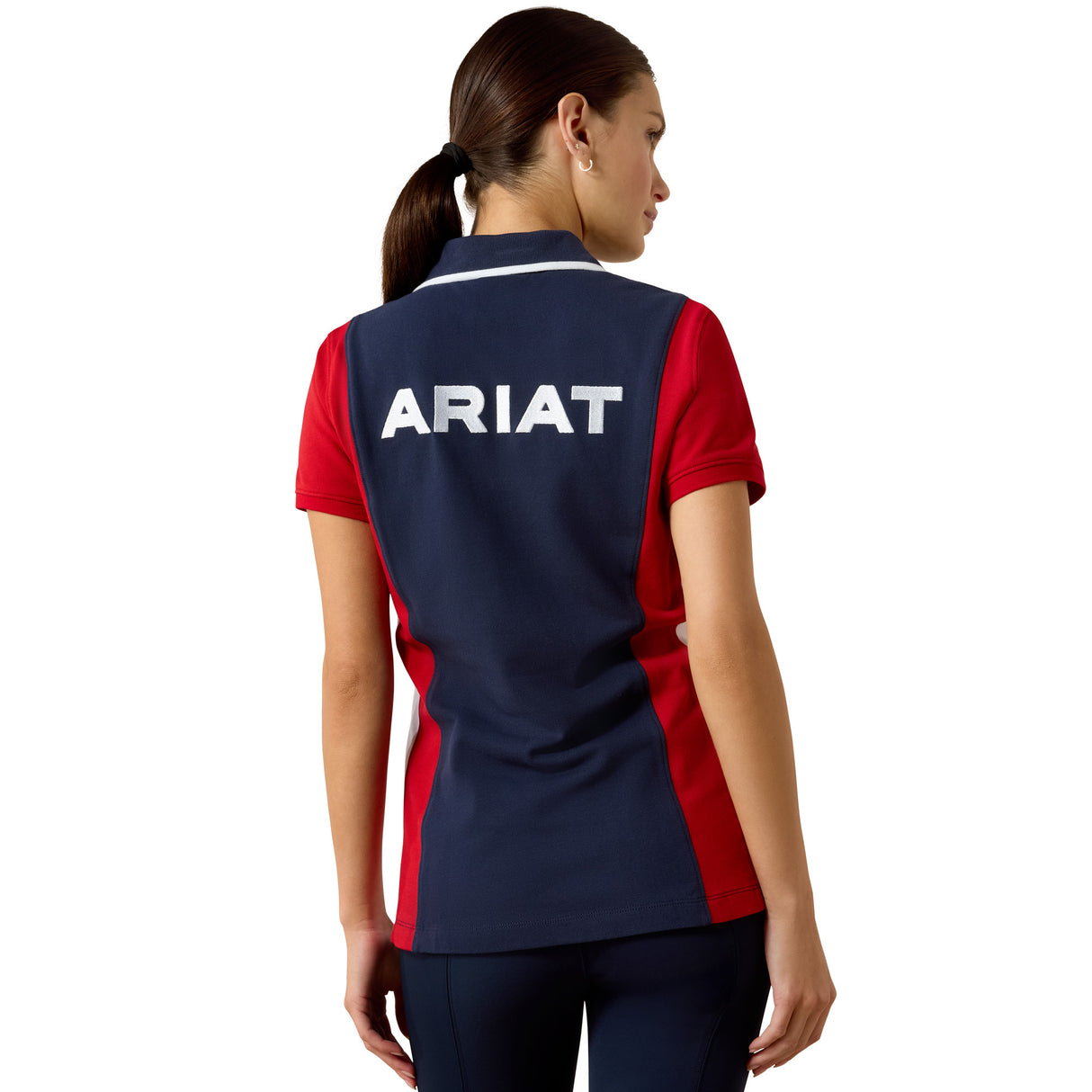 Ariat Women's Taryn Polo #colour_navy-red