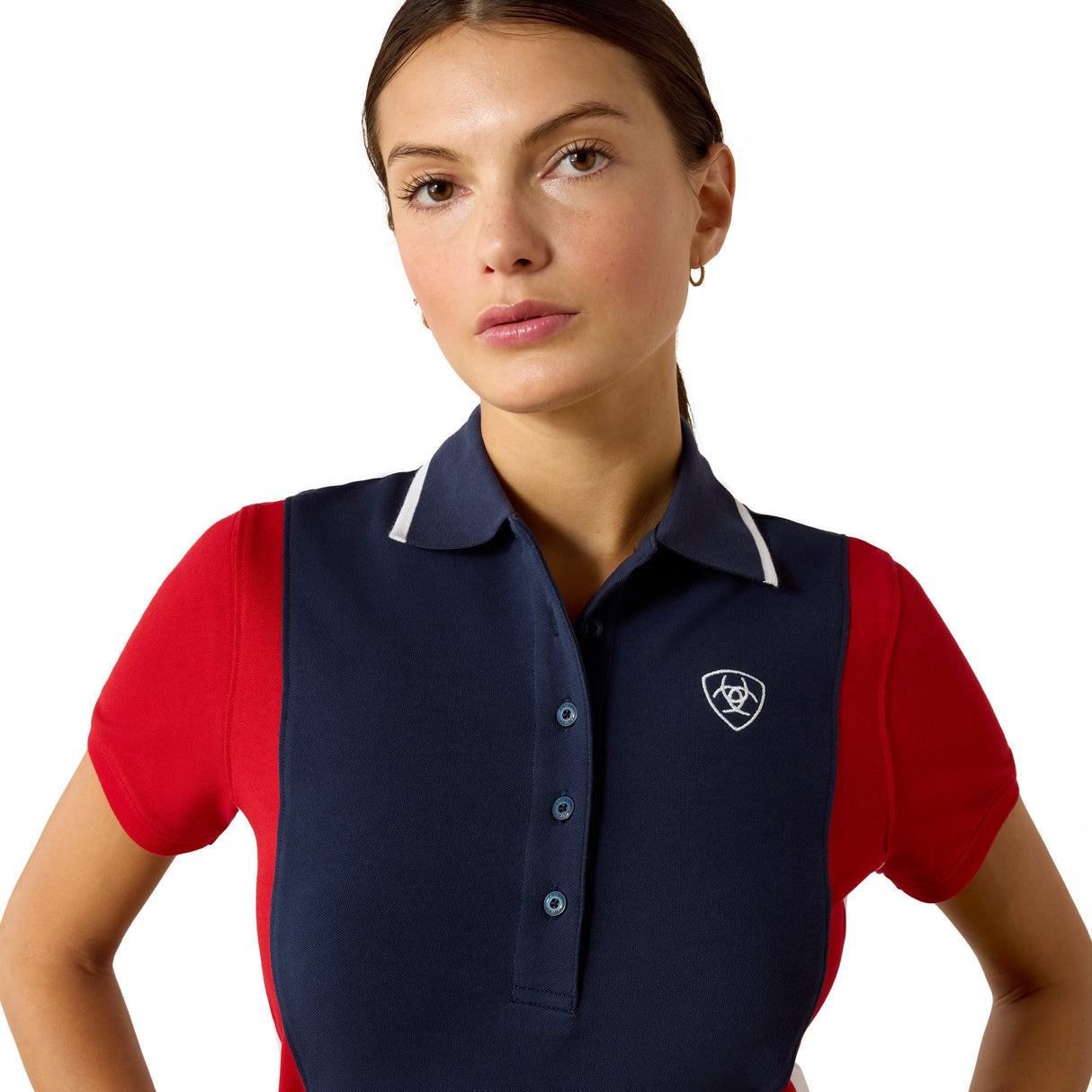 Ariat Women's Taryn Polo #colour_navy-red