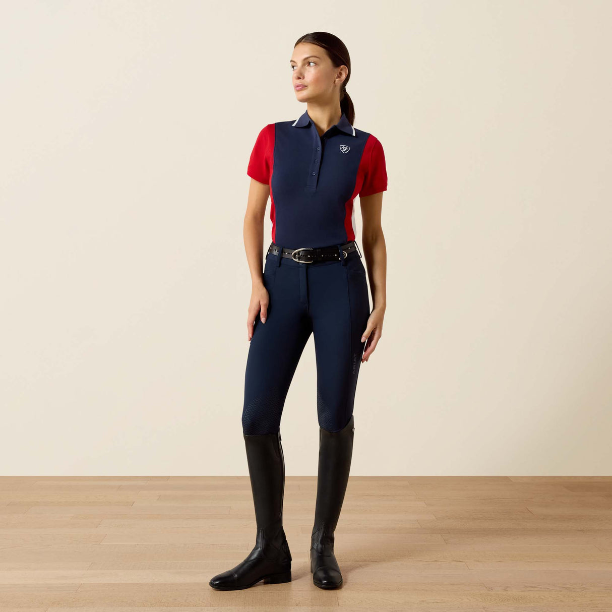 Ariat Women's Taryn Polo #colour_navy-red