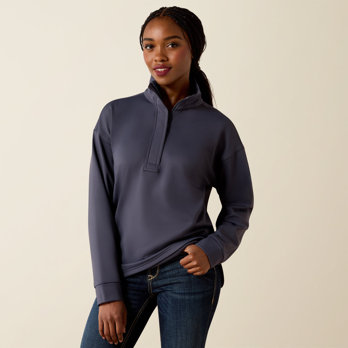 Ariat Women's Breeze Logo 1/2 Zip Sweatshirt