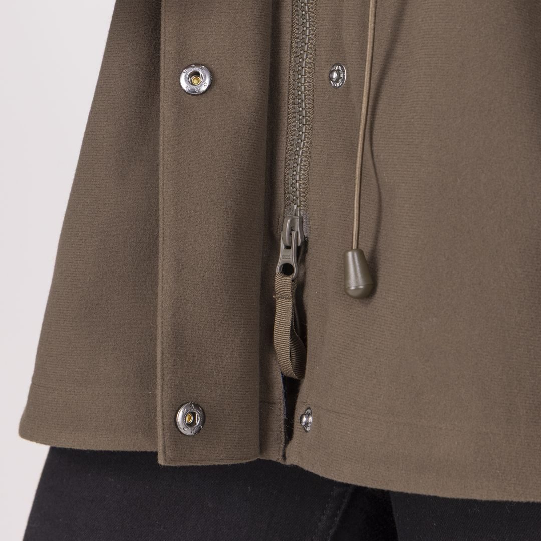 Shires Aubrion Heritage Unisex Full Zip Jacket #colour_dark-olive