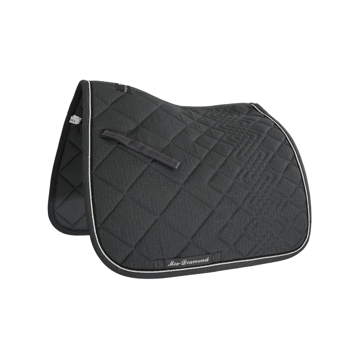 Equestro Diamond Dressage Saddle Pad #colour_grey