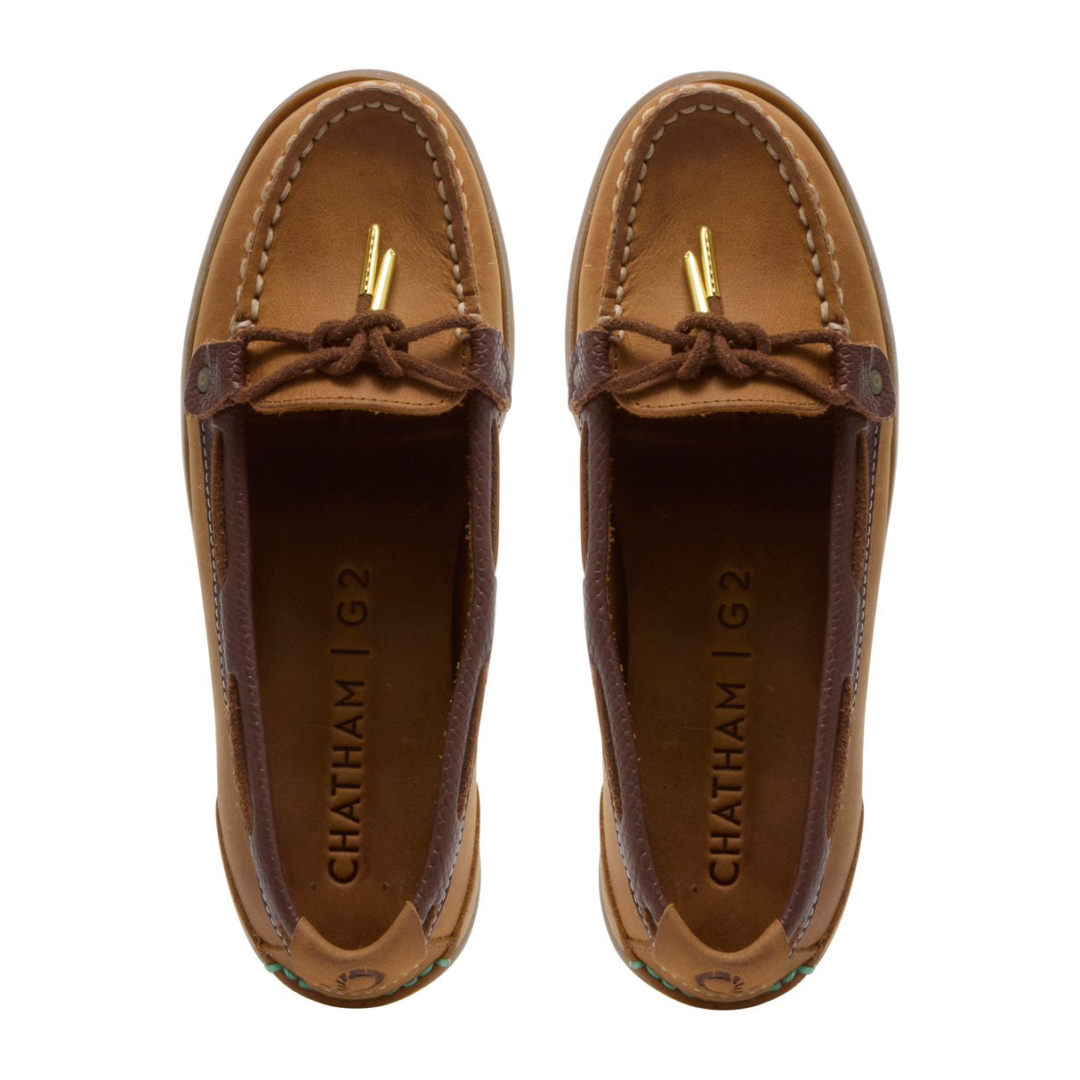 Chatham Rota G2 Nubuck Slip On Boat Shoe #colour_walnut-brown-snake