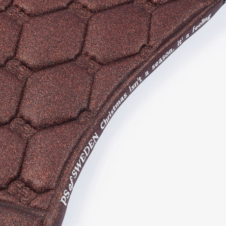 PS of Sweden Sparkly Merlot Stardust Dressage Saddle Pad #colour_sparkly-merlot