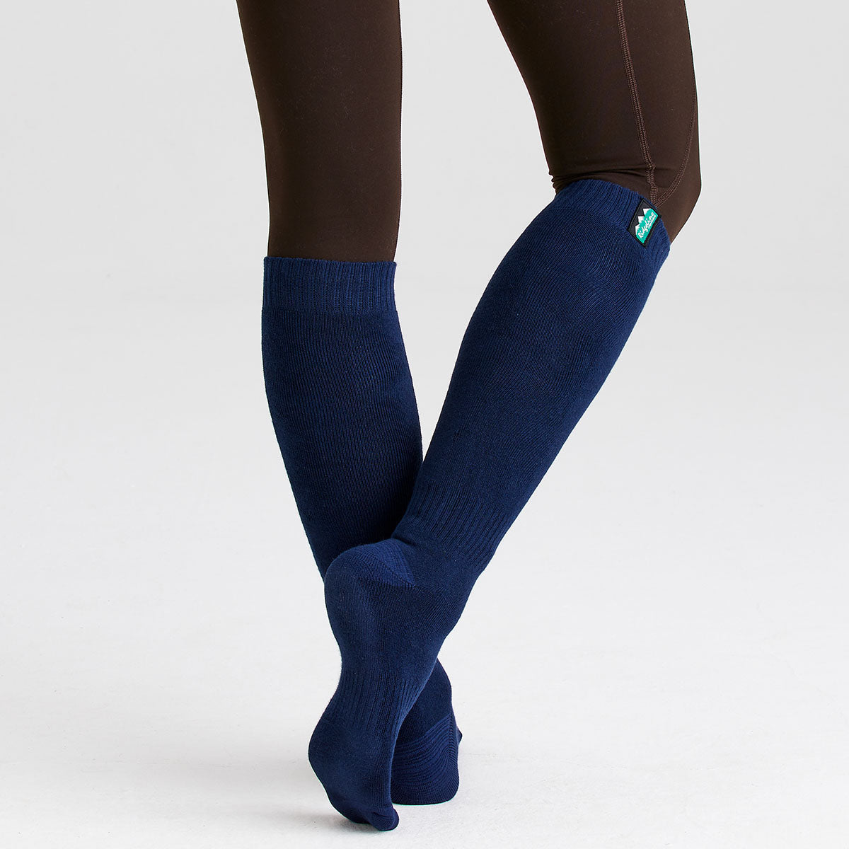 Cotton Work Socks Navy Multi (3 pack) - Full Length