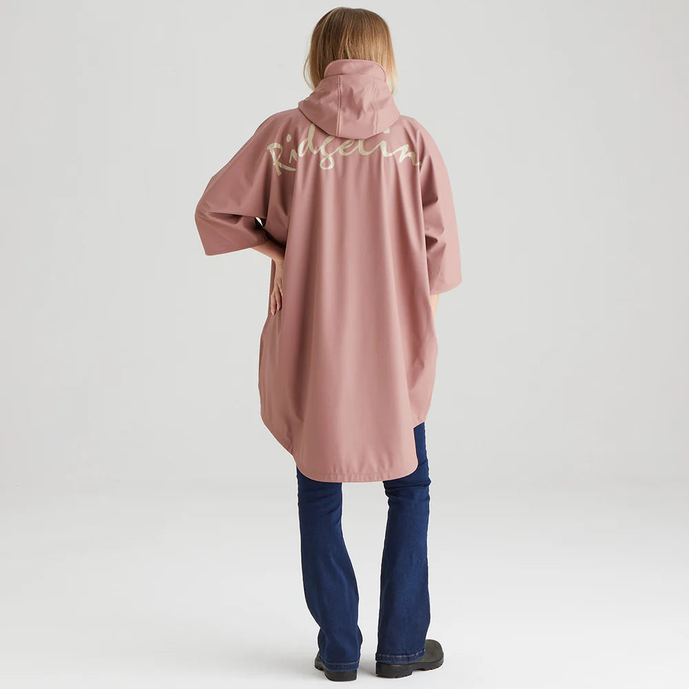 Ridgeline Unisex Poncho #colour_dusky-pink