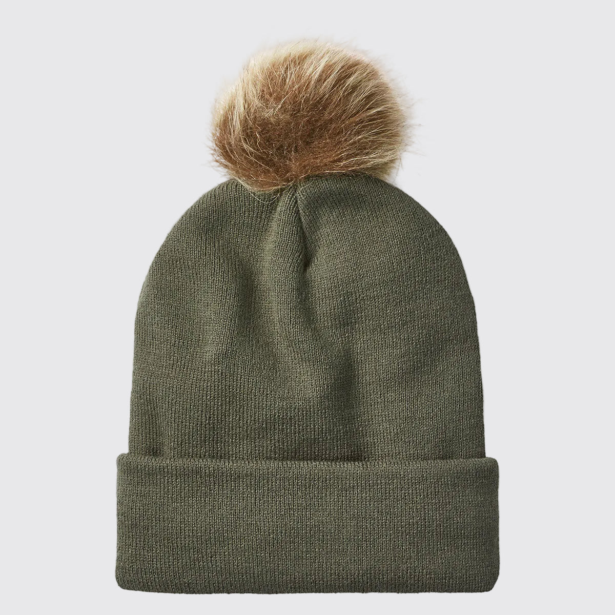 Heritage Fine Knit Bobble Hat - Moss