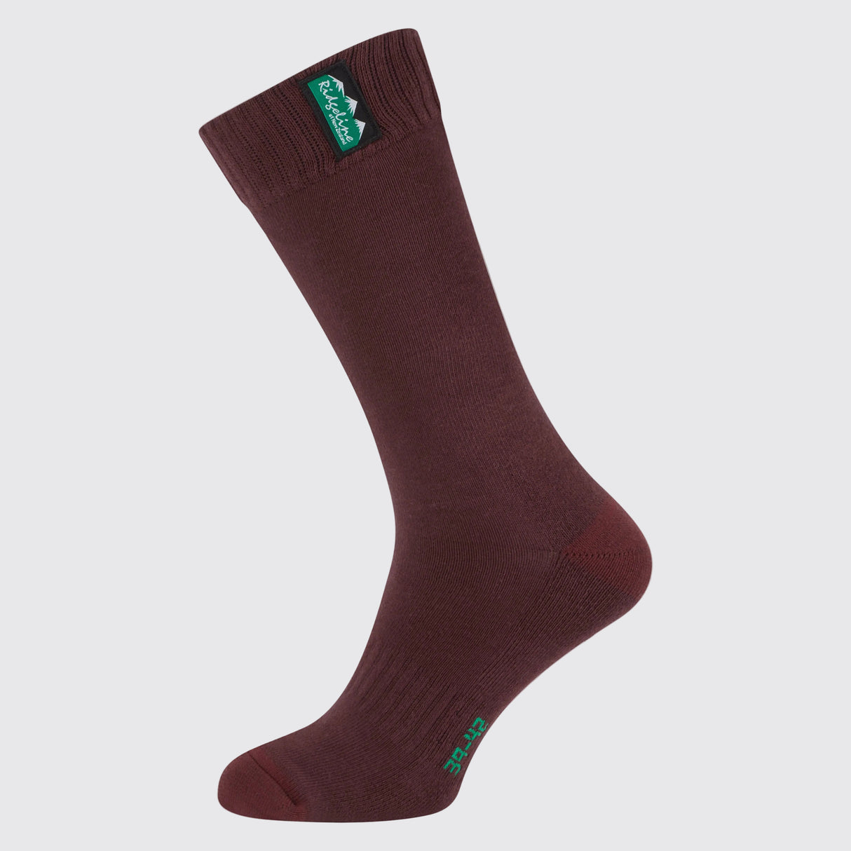 Cotton Work Socks Oxblood Multi (3 pack) - Mid Length