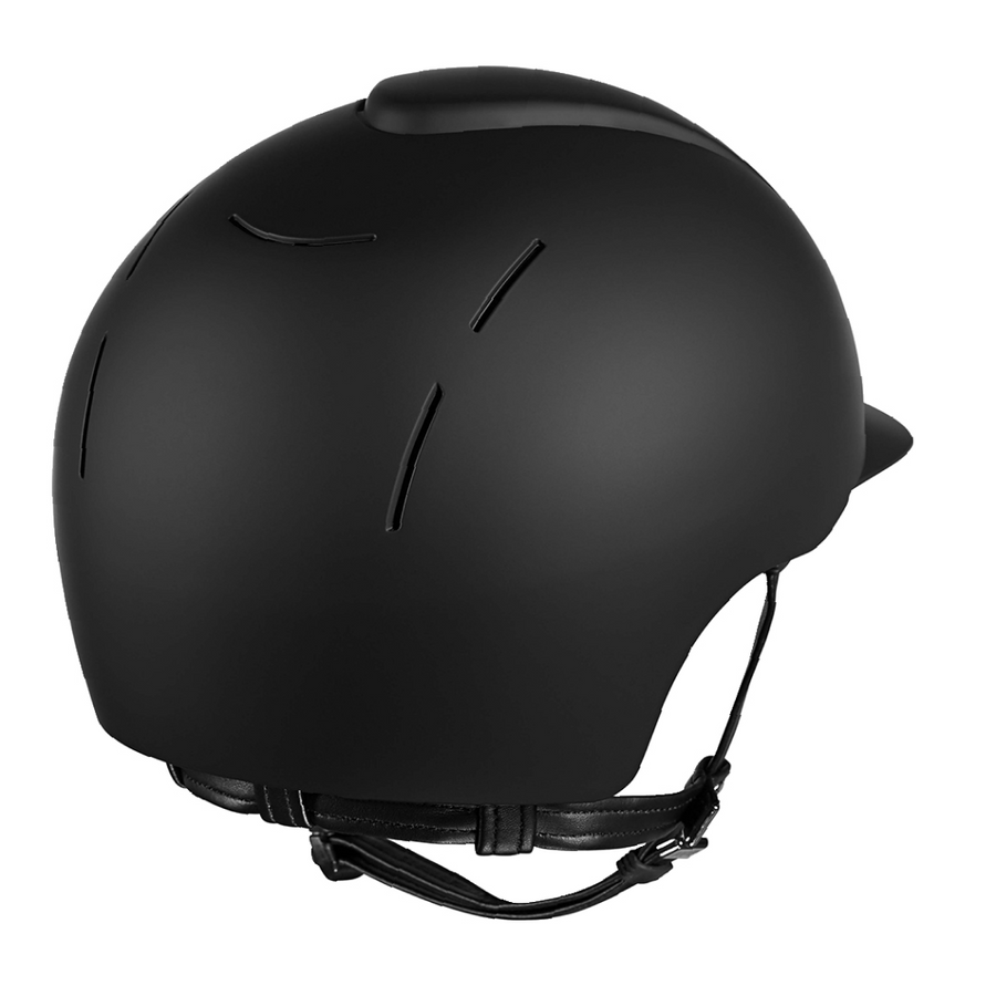 KEP Smart Matt Black Riding Hat with Narrow Liner