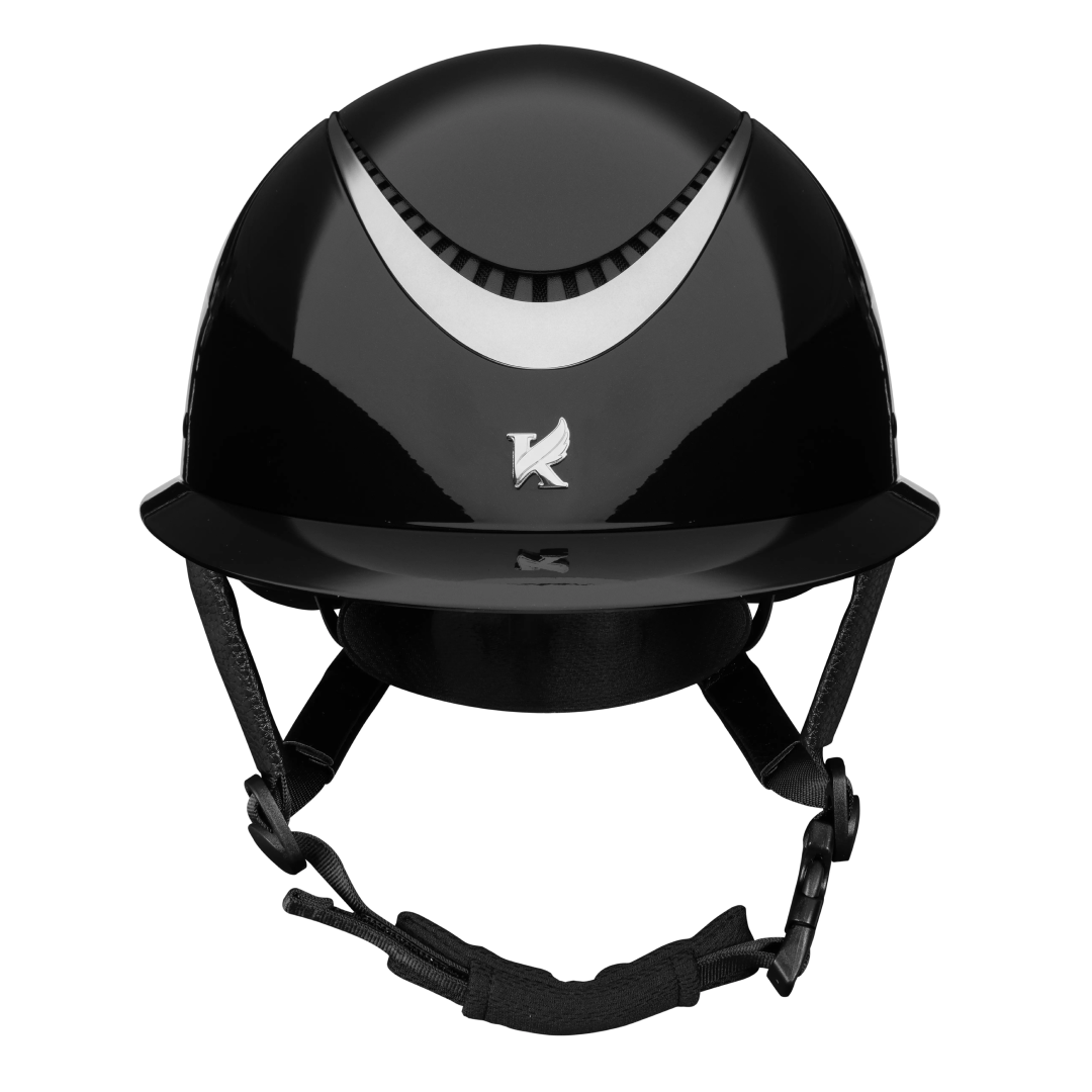 Shires Karben Alina Ellipse Riding Hat #colour_black-gunmetal