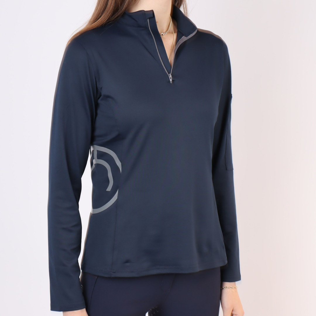 Montar Gudrun Brok Logo Polo #colour_dark-navy