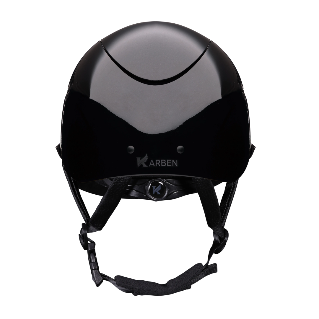 Shires Karben Alina Ellipse Riding Hat #colour_black-gunmetal