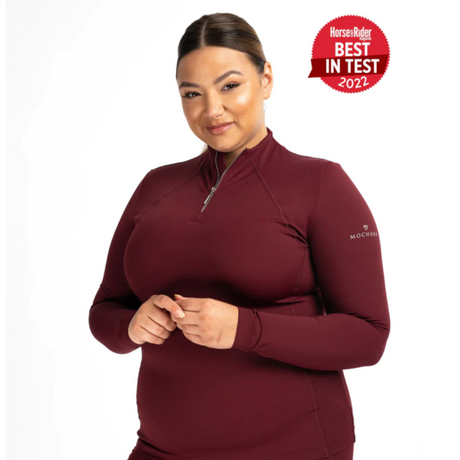 Mochara Recycled Technical Base Layer #colour_burgundy