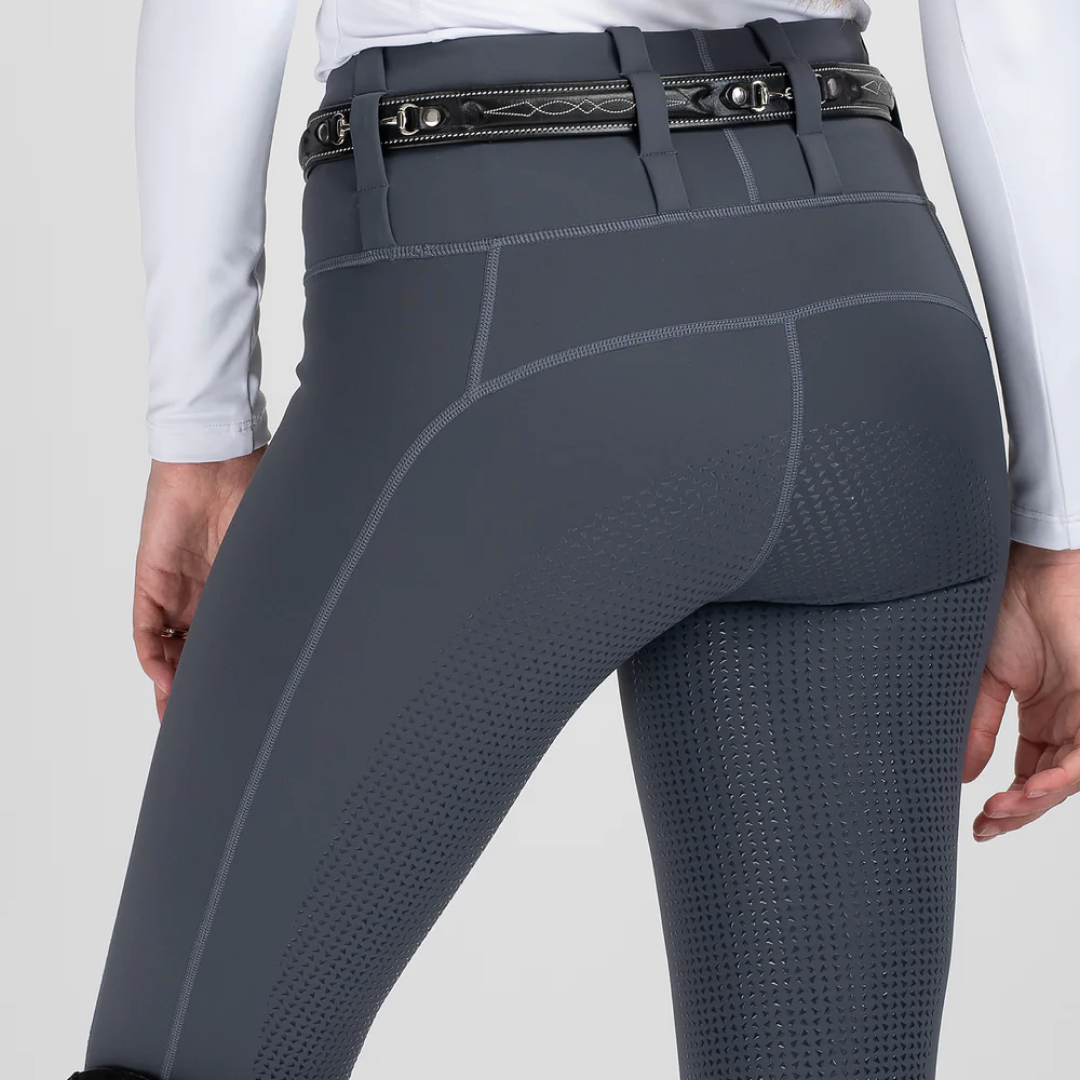 Mochara Full Seat Pull On Breeches #colour_charcoal-grey