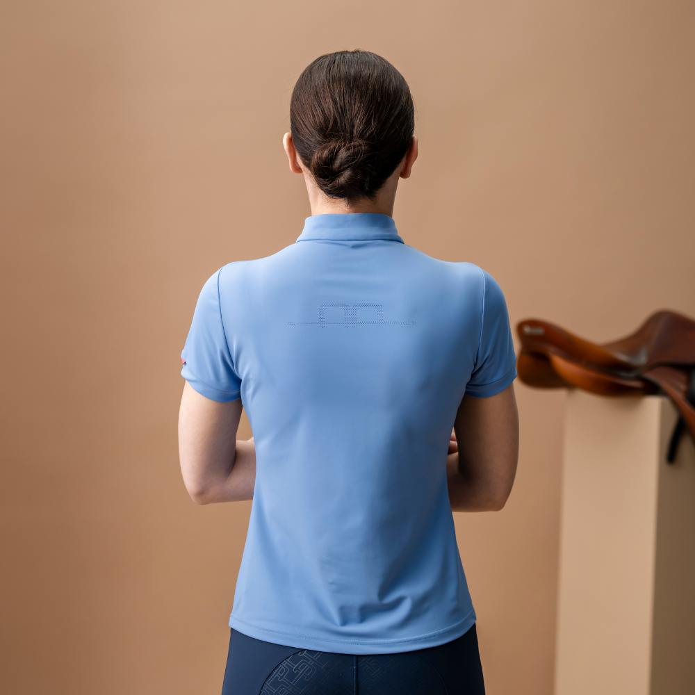 Alessandro Albanese Gia Tech Quarter Zip #colour_siciliian-blue