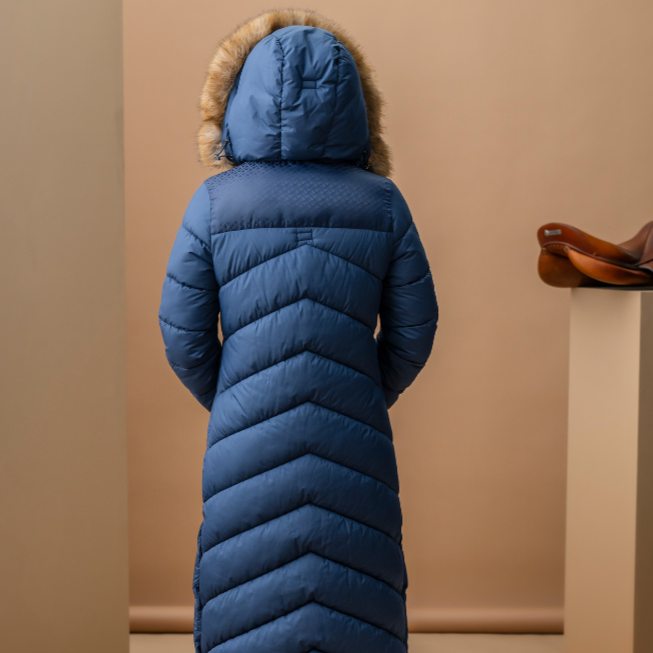 Alessandro Albanese Nivia Ripstop Long Puffer Coat #colour_core-navy