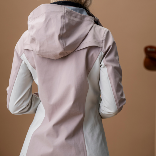 Alessandro Albanese Indra Waterproof Ripstop Jacket #colour_oyster-bone