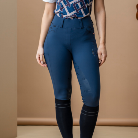 Alessandro Albanese Fina Full Seat Brushed Hybrid Breech #colour_core-navy