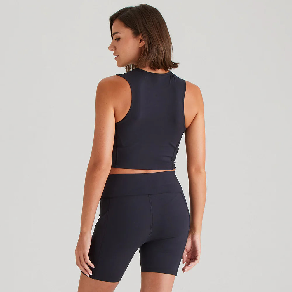 Ridgeline Womens Infinity Crop Top #colour_black