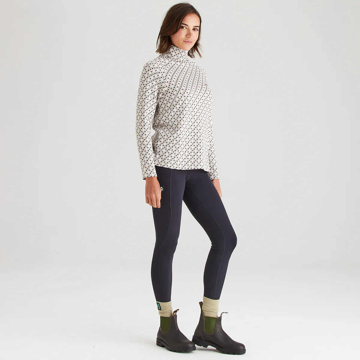 Ridgeline Womens Kelmarsh Top #colour_stone-print