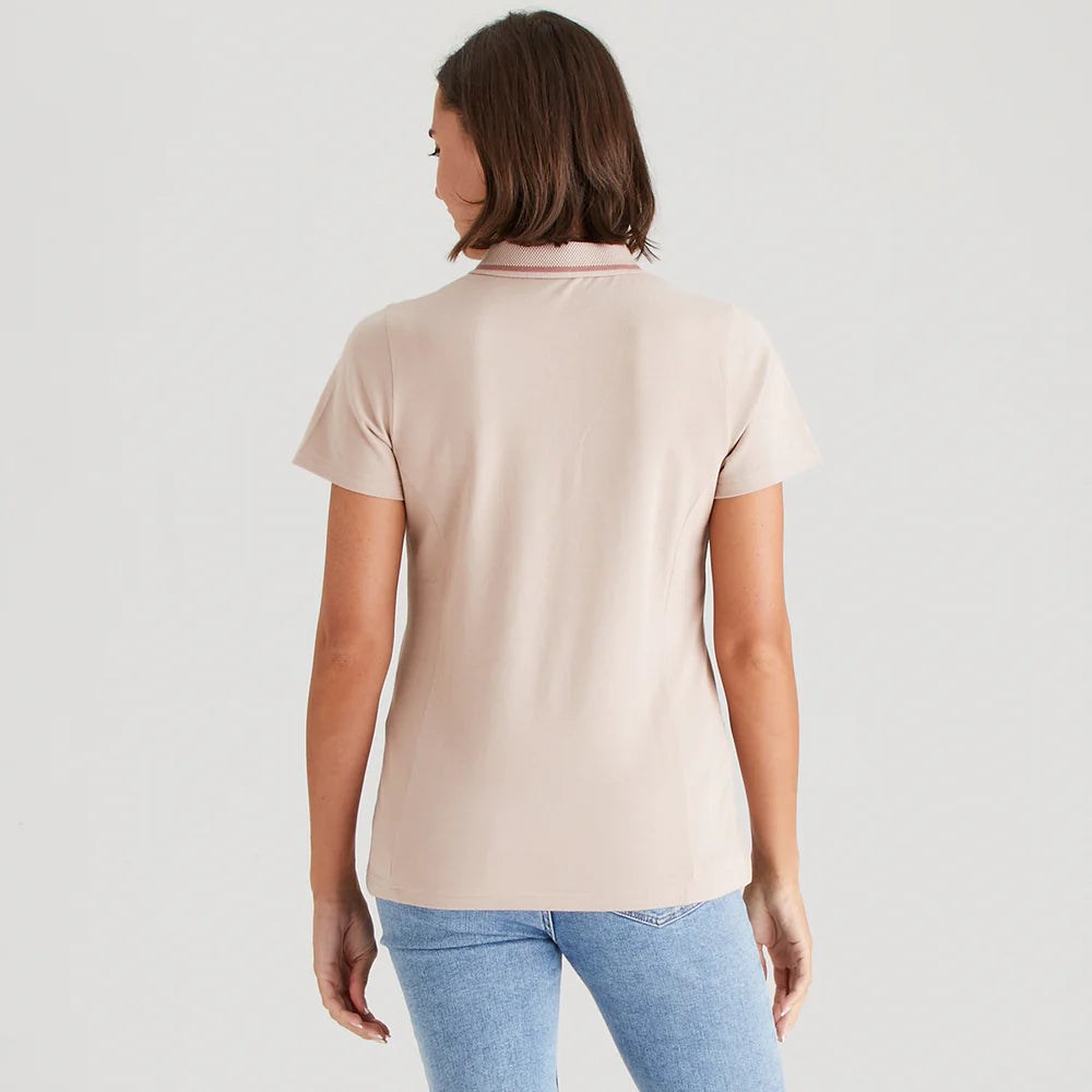 Ridgeline Womens Kilworth Polo Top #colour_blush