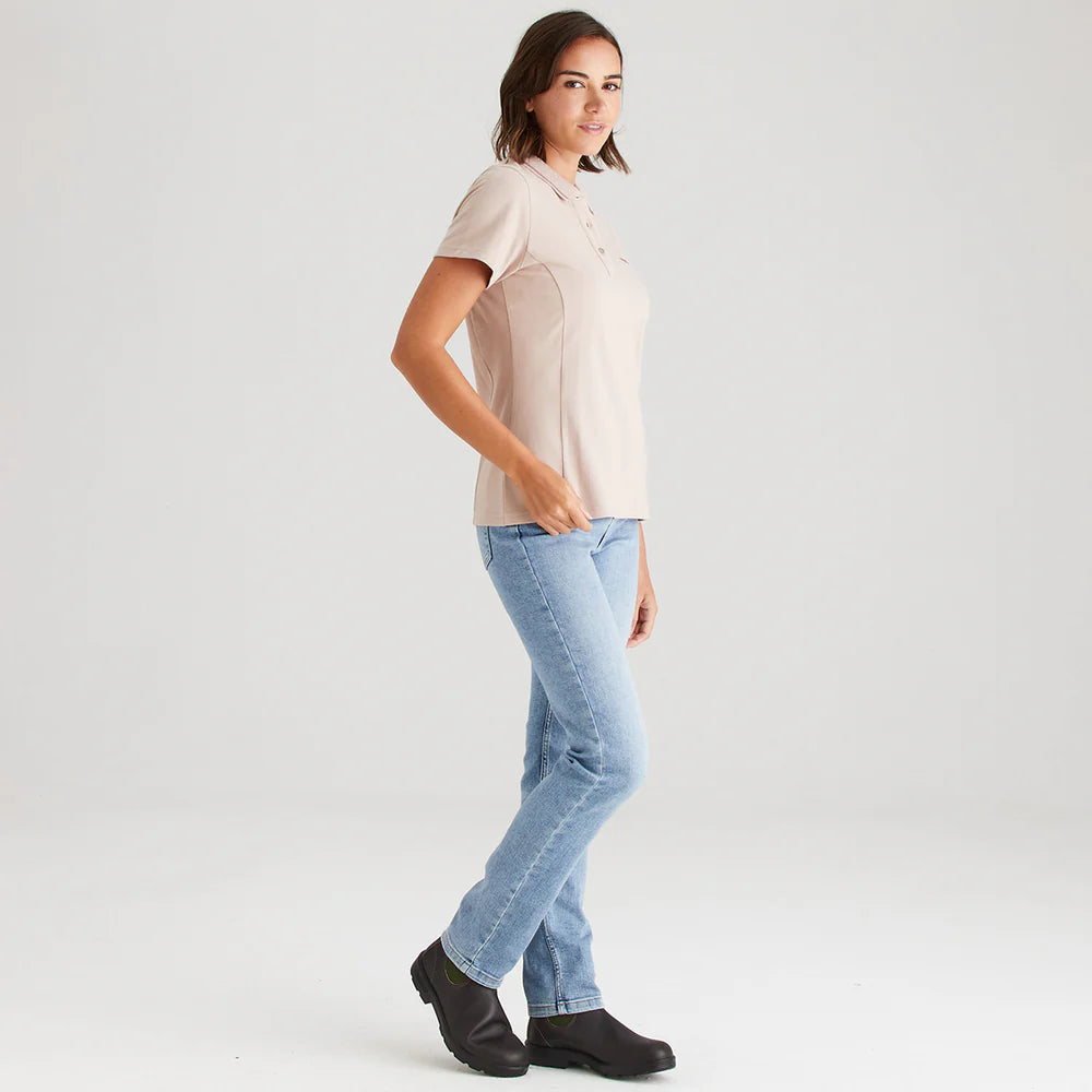 Ridgeline Womens Kilworth Polo Top #colour_blush