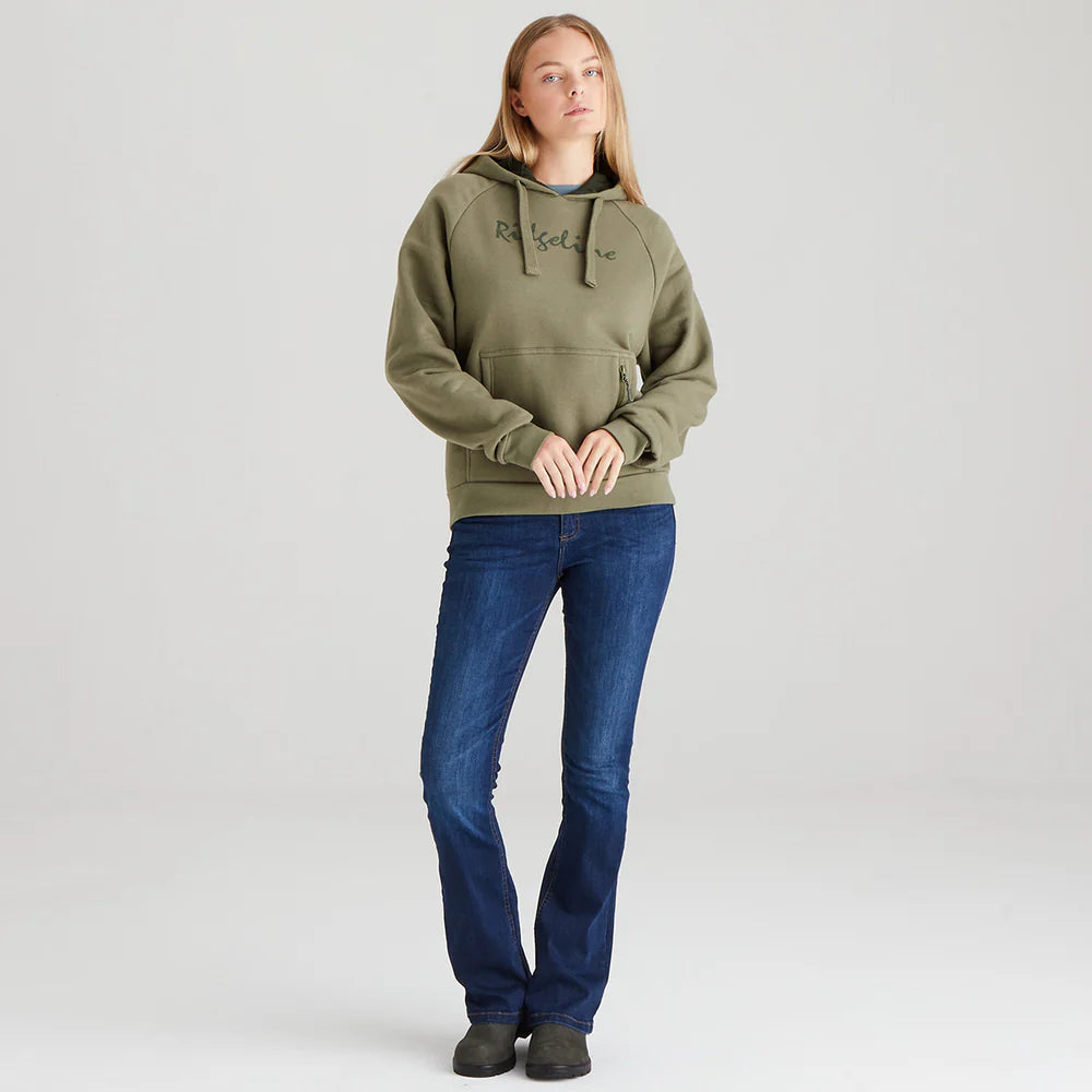 Ridgeline Womens Signature Hoodie #colour_khaki-green