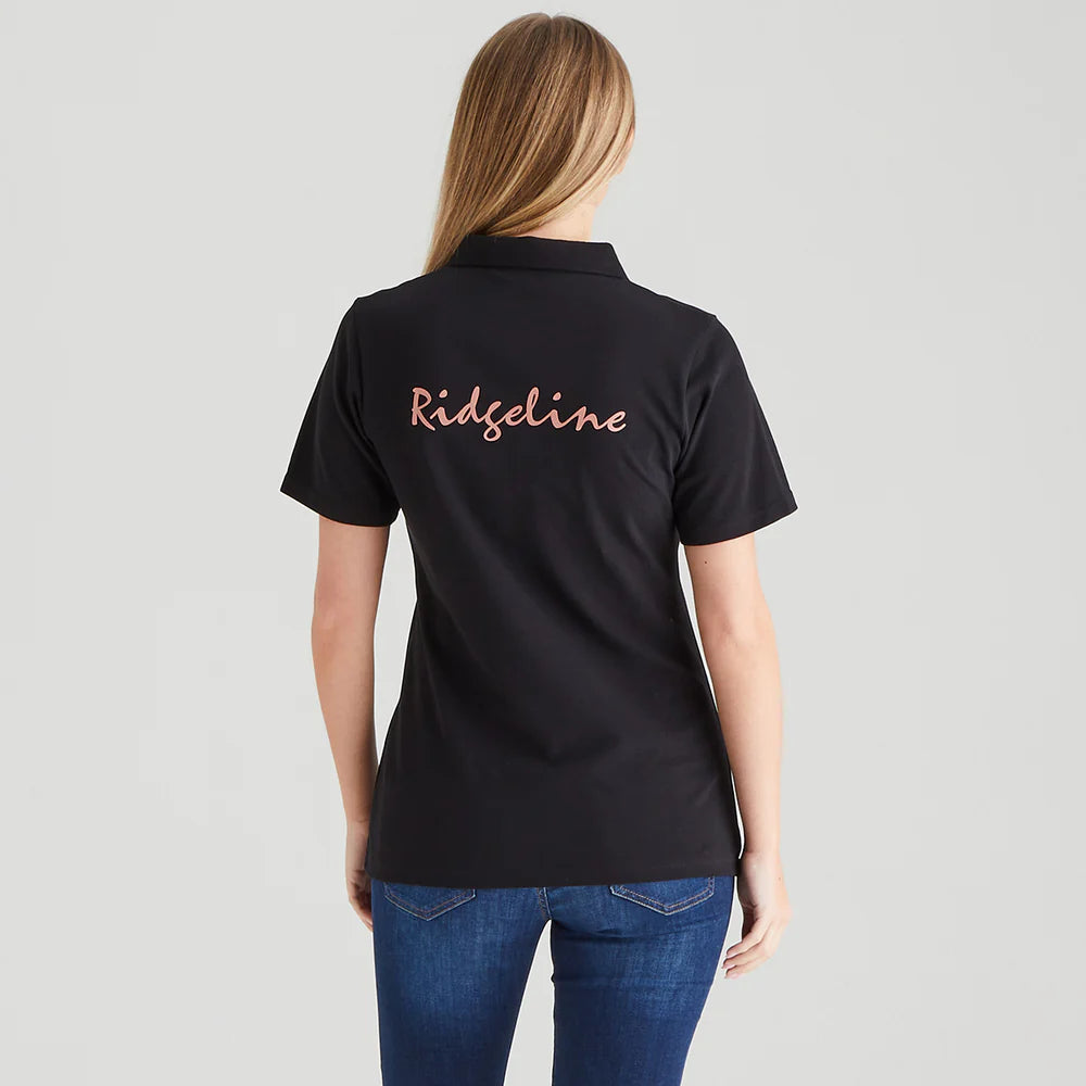 Ridgeline Womens Signature Polo Shirt #colour_black