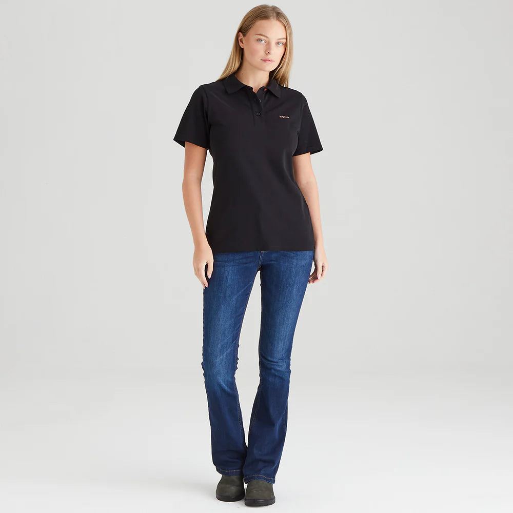 Ridgeline Womens Signature Polo Shirt #colour_black