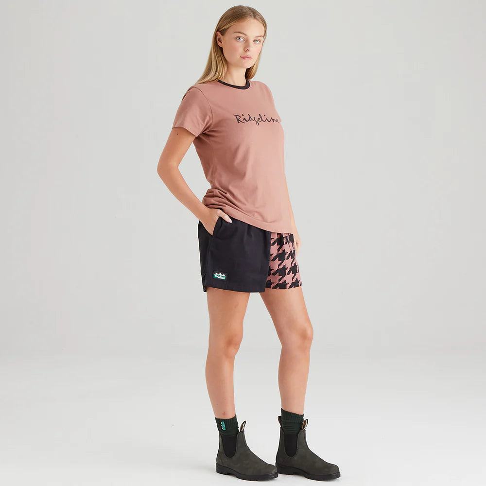 Ridgeline Womens Signature T Shirt #colour_dusky-pink