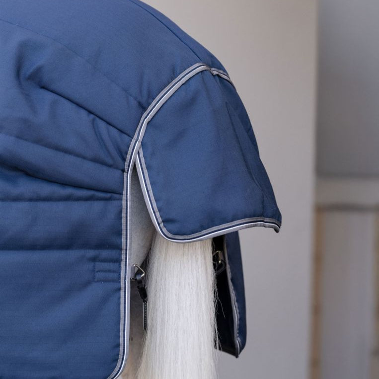 Horseware Ireland Rambo Optimo 400g Plus Stable Rug #colour_navy-thunderstorm-grey-silver