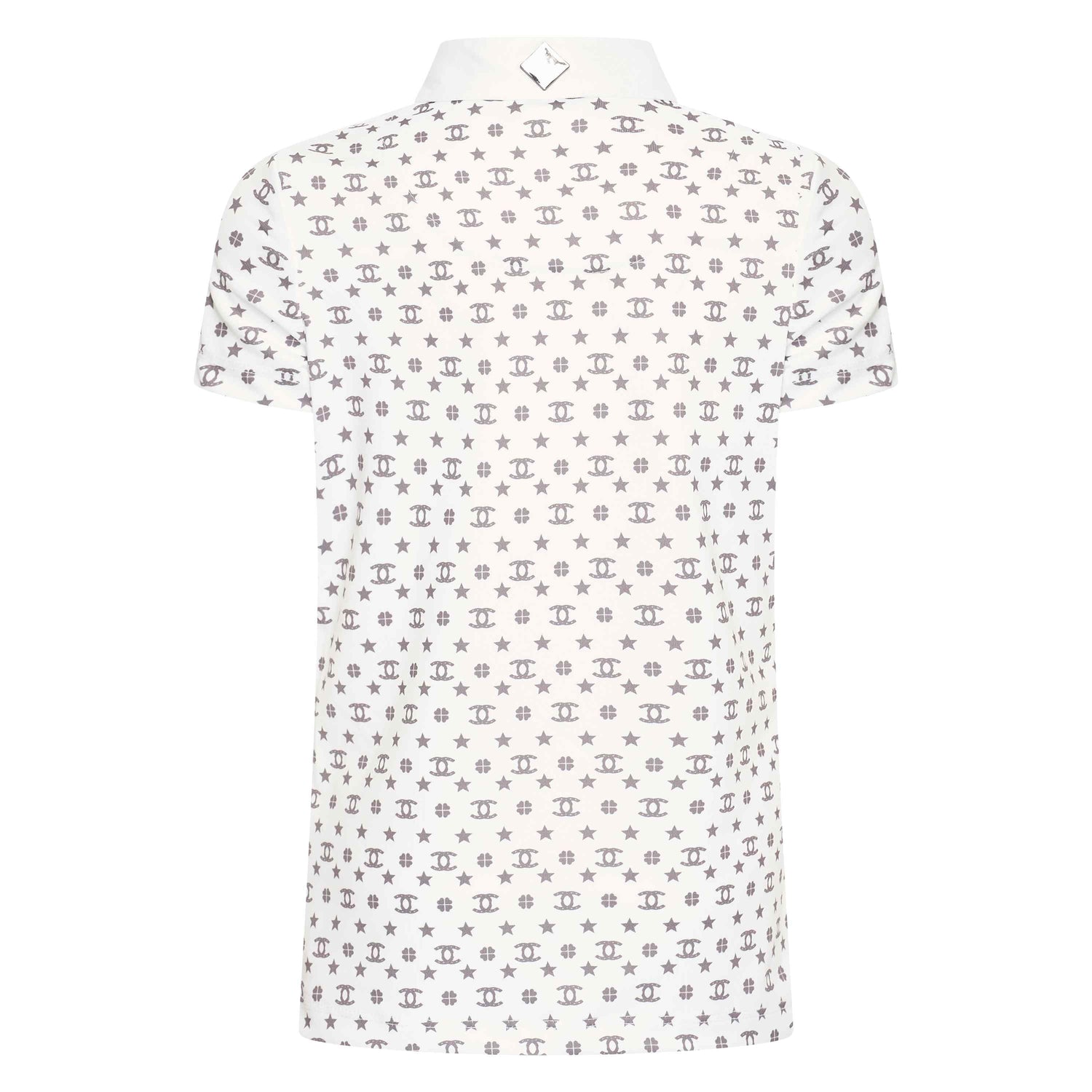 Imperial Riding Children's Roxy Tech Top #Colour_white-grey