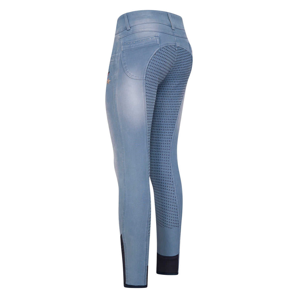 Imperial Riding Demi Children's Riding Breeches #Colour_light-denim
