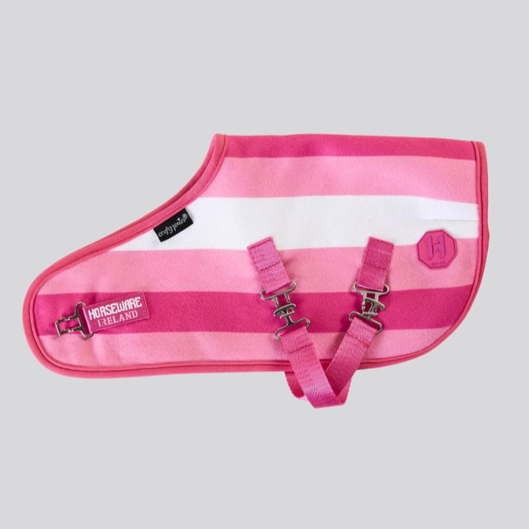 Horseware Ireland Crafty Ponies Horseware Newmarket Fleece Cooler #colour_whitney-pink