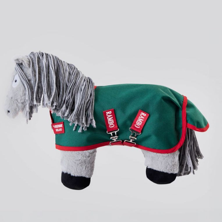 Horseware Ireland Crafty Ponies Rambo Original Turnout Rug #colour_green-red