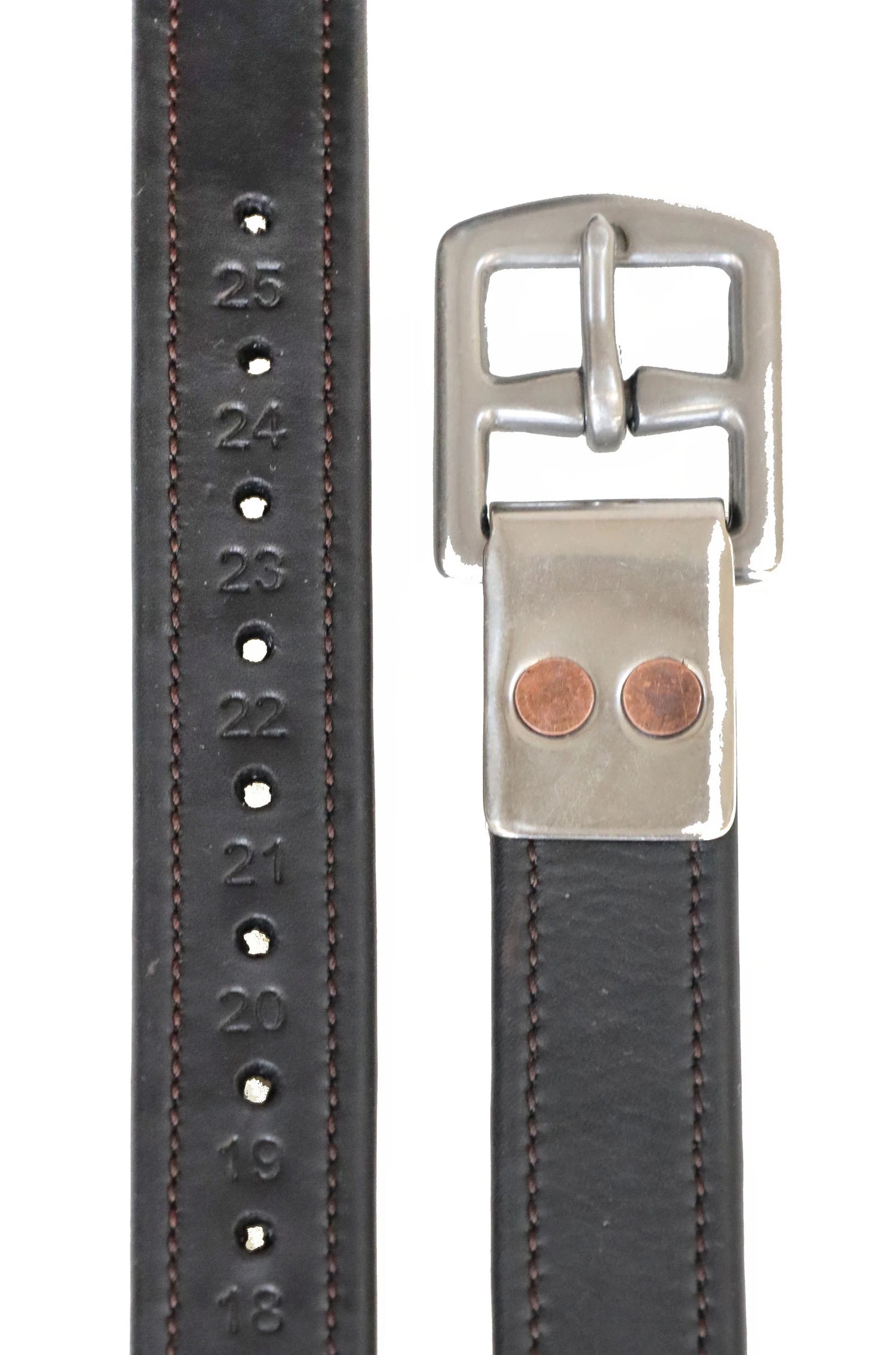 Henry James Precision Calfskin Stirrup Leathers #colour_black