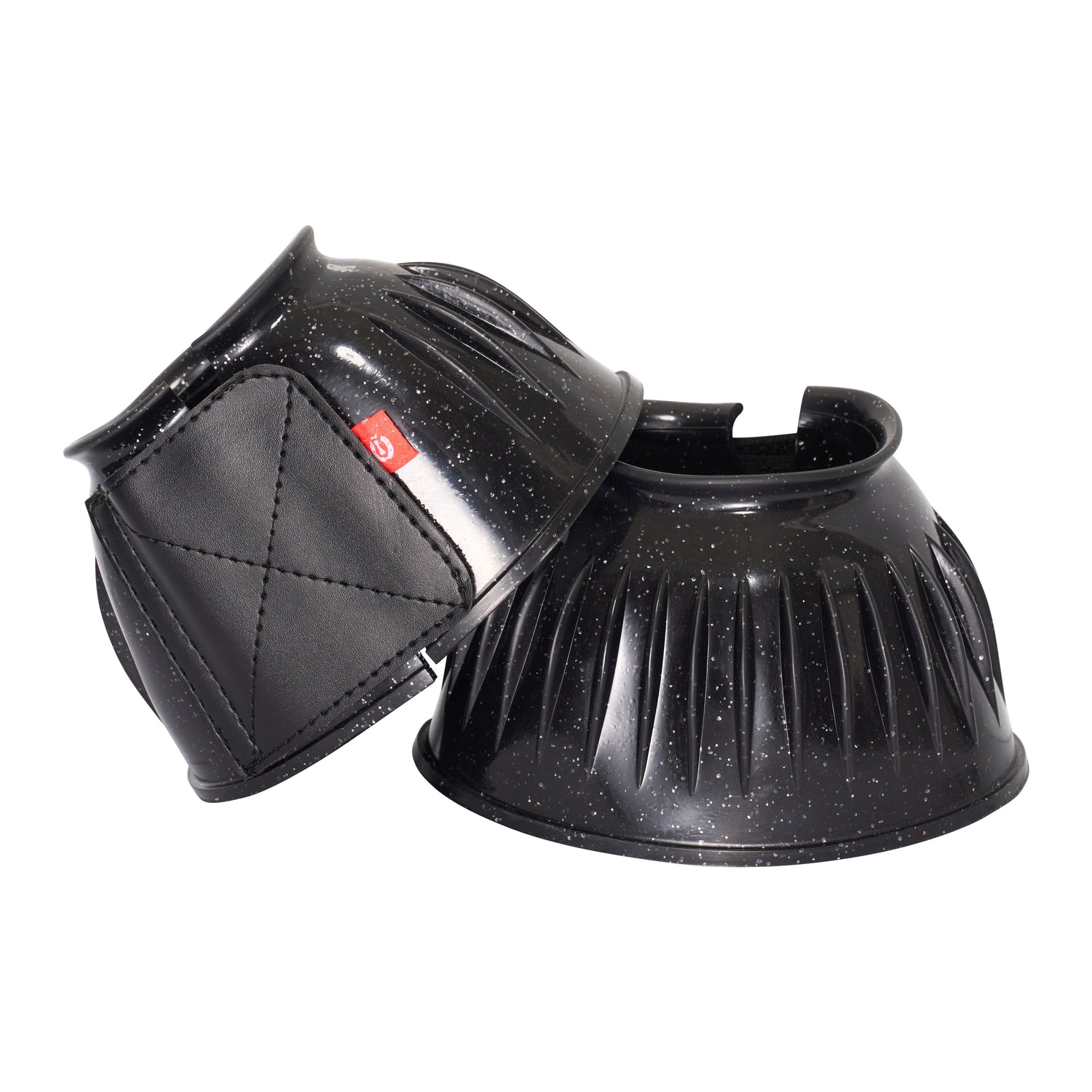 Imperial Riding PVC Bell Boots #colour_black-glitter