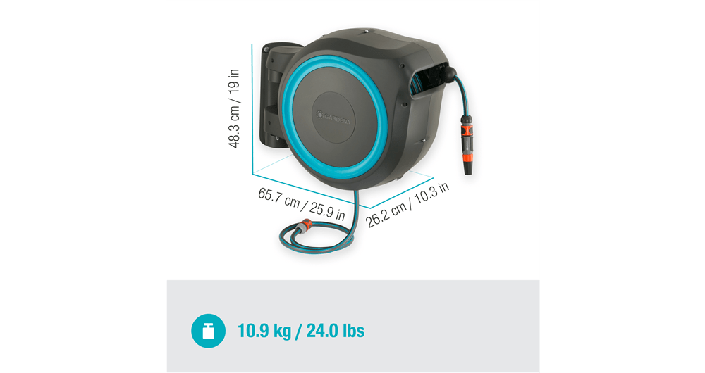 Gardena Wall-Mounted Hose Box RollUp M/L
