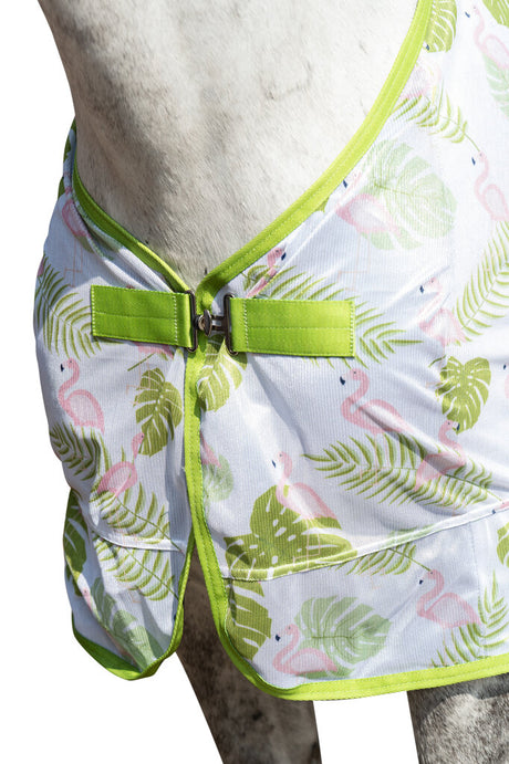 HKM Fly Rug -Flamingo- #colour_green/pink