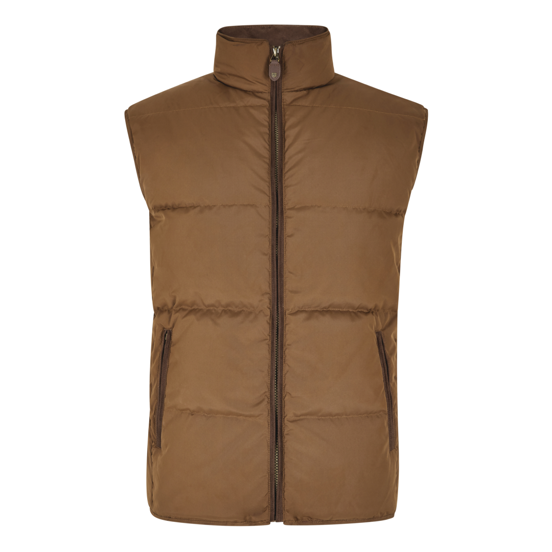 Dubarry Mens Graystown Down Gilet #Colour_walnut